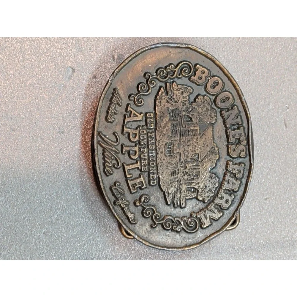 Vintage Boone's Farm Apple Wine Belt Buckle Lewis Buckles Chicago Advertising